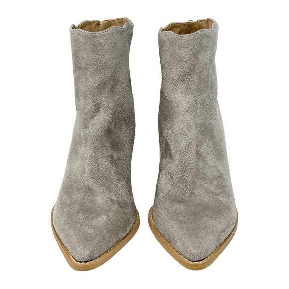 LASCANA Grey Ankle Wavy Edge Booties - Picture 3 of 8